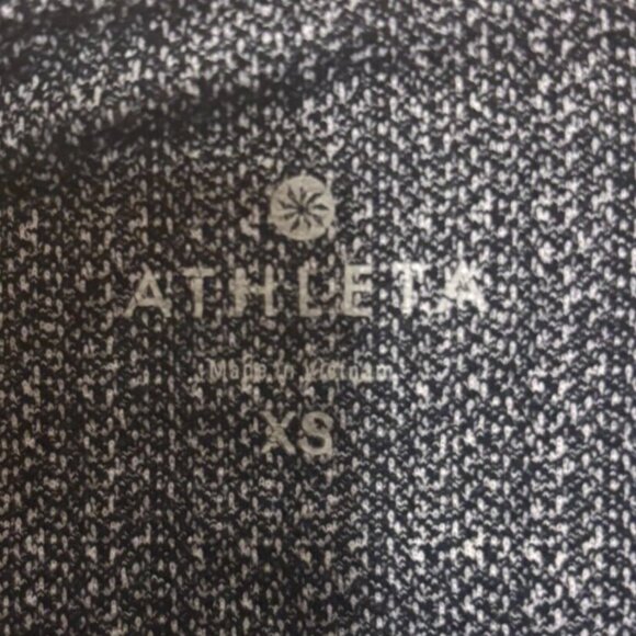 Athleta Cropped Capri Leggings With Zip Pockets Gray Black Womens Size XSmall - Picture 4 of 5